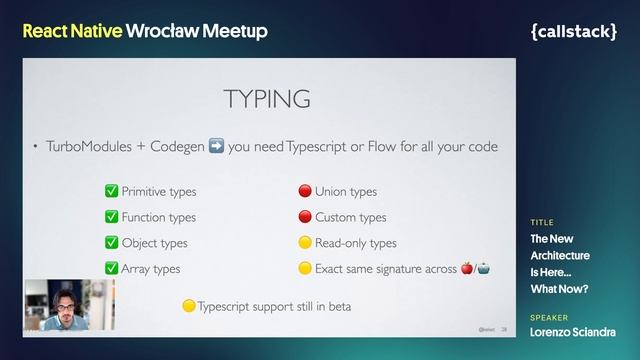 The New Architecture is Here…What now? - Lorenzo Sciandra @ React Native Wrocław Meetup смотреть онлайн