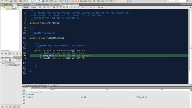 Java Programming - String Functions - split() смотреть онлайн