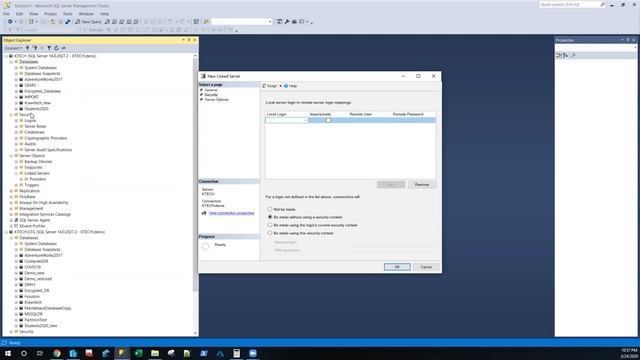 Configuring Linked Servers in SQL Server смотреть онлайн