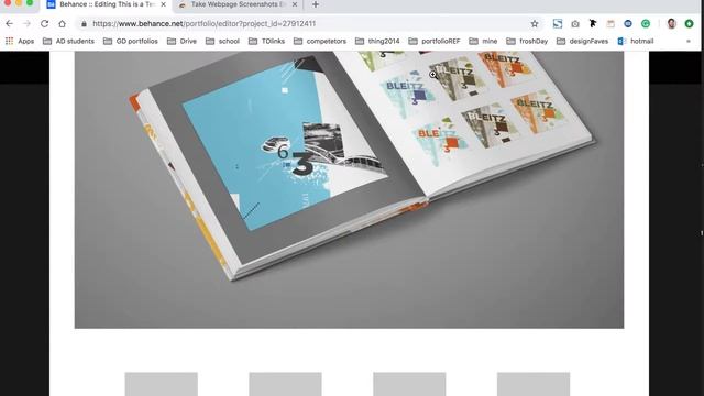 Full screen capture of Behance Project draft смотреть онлайн