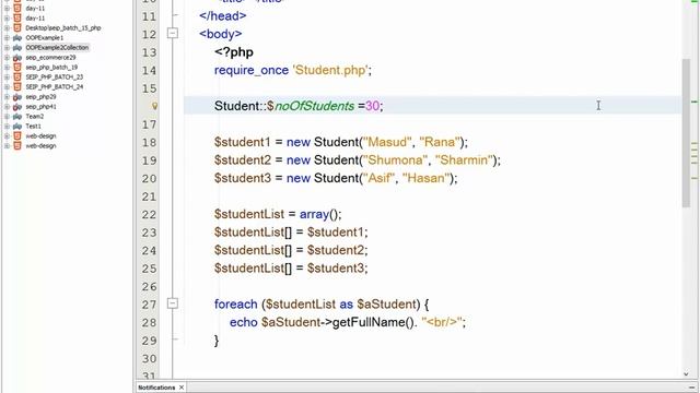 static data and method on php смотреть онлайн