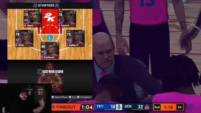 Our first game... NBA 2K22 Myleague Online against 30+ 2K Pros Ep 2 смотреть онлайн