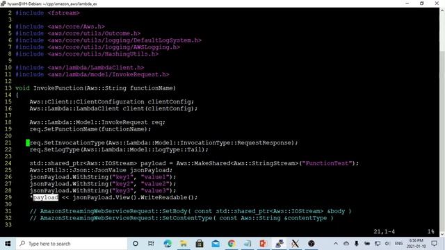 C++ programming on Linux - AWS Lambda Invoke Function (HelloWorld) смотреть онлайн