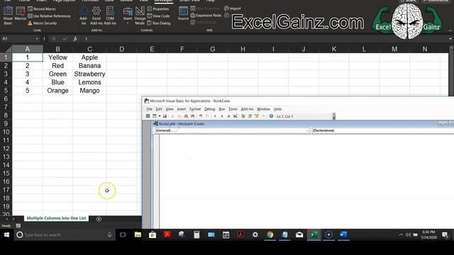 Multiple Columns to One Listing - Office 365 - 1080p смотреть онлайн