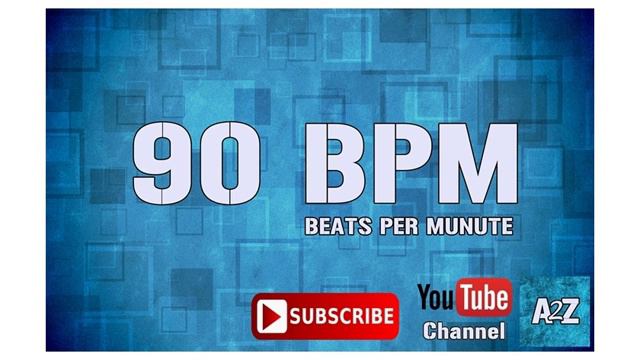 90 BPM (Beats Per Minute) Metronome Track | Guitar backing Metronome Track смотреть онлайн