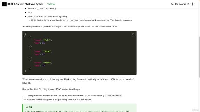 03 - Your first REST API - 005 What is JSON смотреть онлайн
