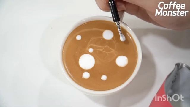 латте арт, рисунок на кофе, Drawing on coffee, latte art смотреть онлайн