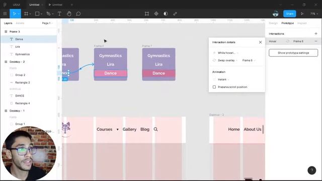 Figma: Open Overlay, Swap Overlay, Fixed Position