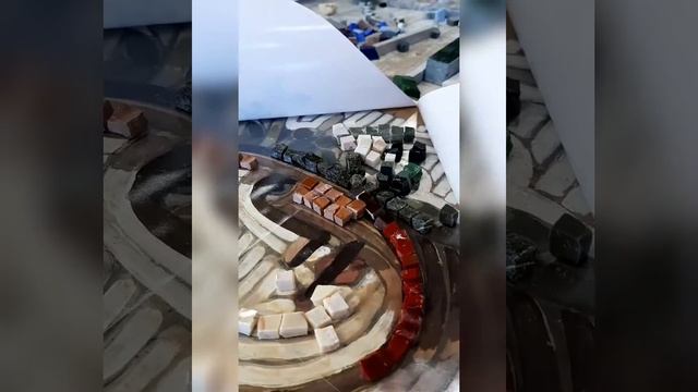 Римская мозаика из камня. Хотите выложу полный процесс? смотреть онлайн