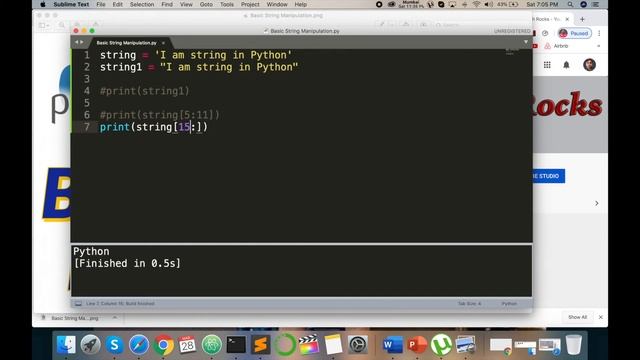 How to use String Manipulation in Python смотреть онлайн