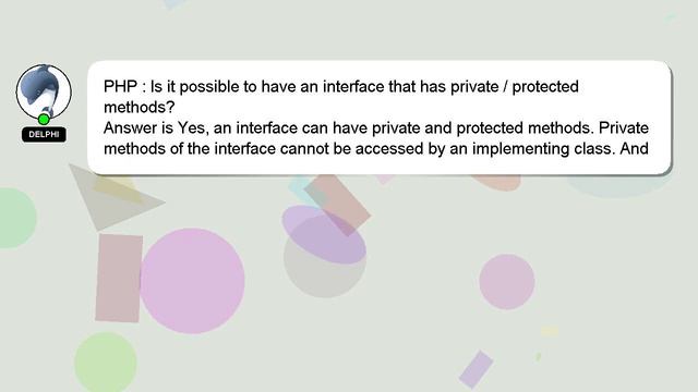 PHP : Is it possible to have an interface that has private / protected methods? смотреть онлайн