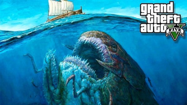 ОГРОМНЫЙ ВОДНЫЙ МОНСТР НАПАЛ НА ЛОС САНТОС В ГТА 5 МОДЫ! ОБЗОР МОДА GTA 5! ГТА МОД MODS ИГРЫ