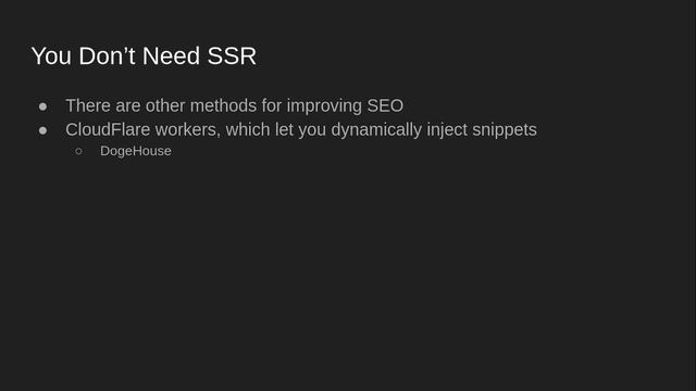 Why I Don't Use JS Frameworks смотреть онлайн