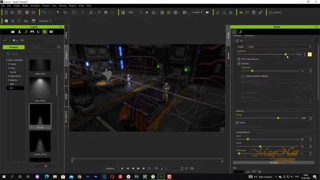 iClone 7 Уроки от MagNat использование лучей IES в проектах смотреть онлайн