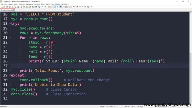 How to Fetch Data from Table using fetchmany Method (Hindi) смотреть онлайн