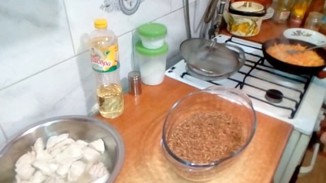 Гречка с куриной грудкой в духовке. ДЛЯ ДИАБЕТИКИВ смотреть онлайн