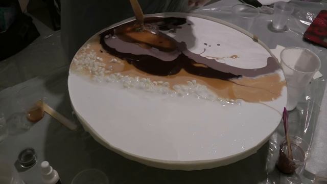 Рисуем смолой ResinArt с камнями