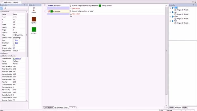 Как работать с Construct Classic Урок №2 (Анимация персонажа)