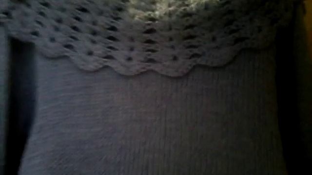 Закончила вязать голубую кофту. смотреть онлайн