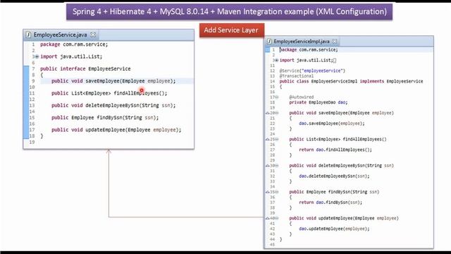 Spring 4 + Hibernate 4 + MySQL 8 + Maven Integration example using XML Configuration смотреть онлайн