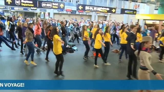 Flash mob in Vilnius airport смотреть онлайн
