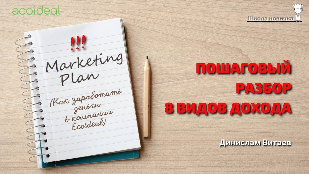 Разбор маркетинг-плана | Как зарабатывать в компании Ecoideal