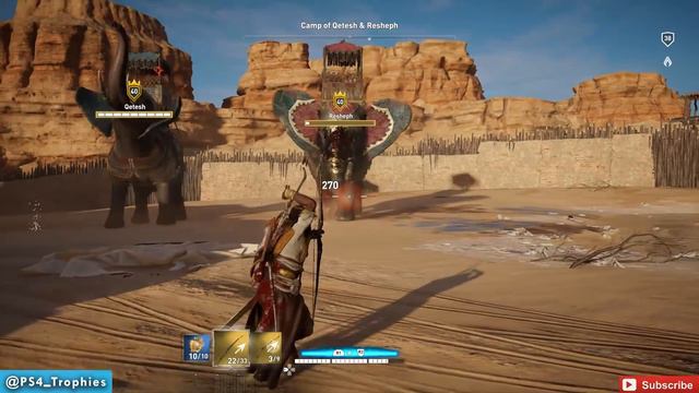 Assassin's Creed Origins Qetesh & Resheph War Elephants - Trophy Hunter Bow & The Harder They Fall смотреть онлайн