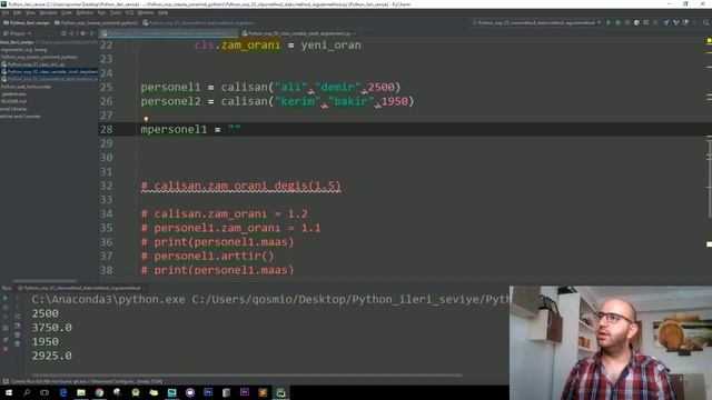 Python OOP - 3 Nesne Yönelimli Python, @classmethod, @staticmethod, İleri Seviye Python Programlama смотреть онлайн