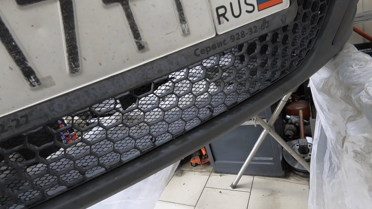 Защитная сетка радиатора для Lada Largus смотреть онлайн