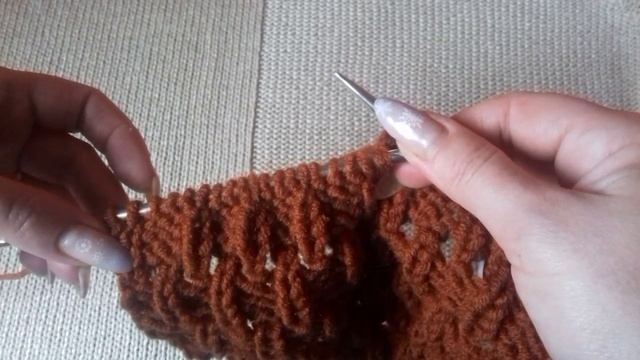 Простой узор спицами/Вязание для начинающих смотреть онлайн