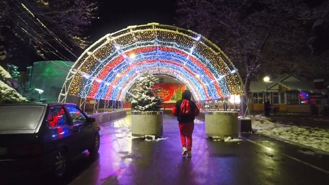 Как выглядит Анапа зимним вечером смотреть онлайн