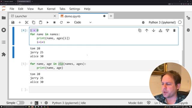 Easy Tutorial for Zip and Enumerate in Python смотреть онлайн