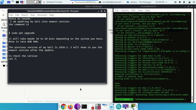 Updating Kali Linux To Latest Version 2021.1 смотреть онлайн