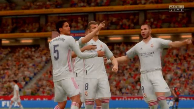 FIFA 21. Тони Кросс - шикарный гол со штрафного!!! смотреть онлайн