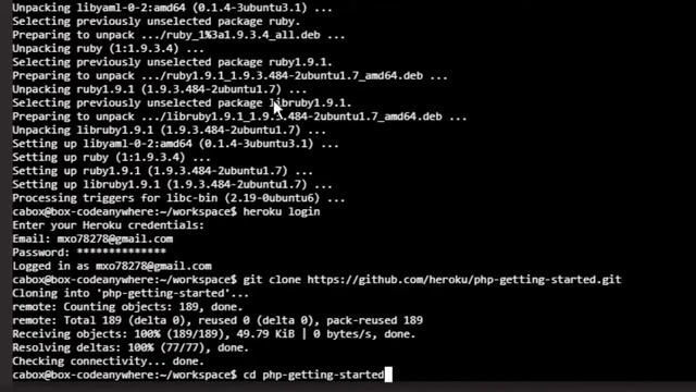 Install heroku on codeanywhere || تحميل هيروكو على بيئة تطويرية смотреть онлайн