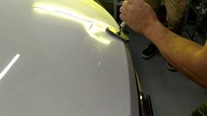 Удаляем вмятины на капоте ( PDR Уроки)