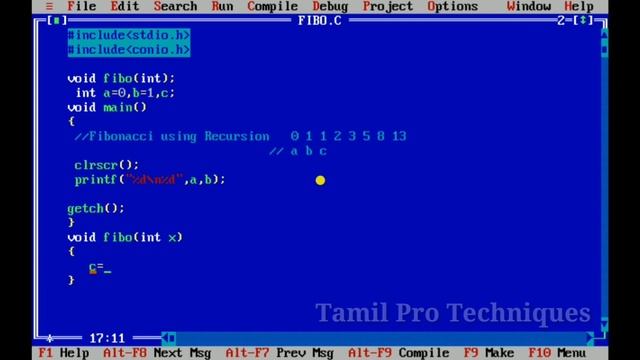 2. Fibonacci Using Recursion in C in Tamil смотреть онлайн