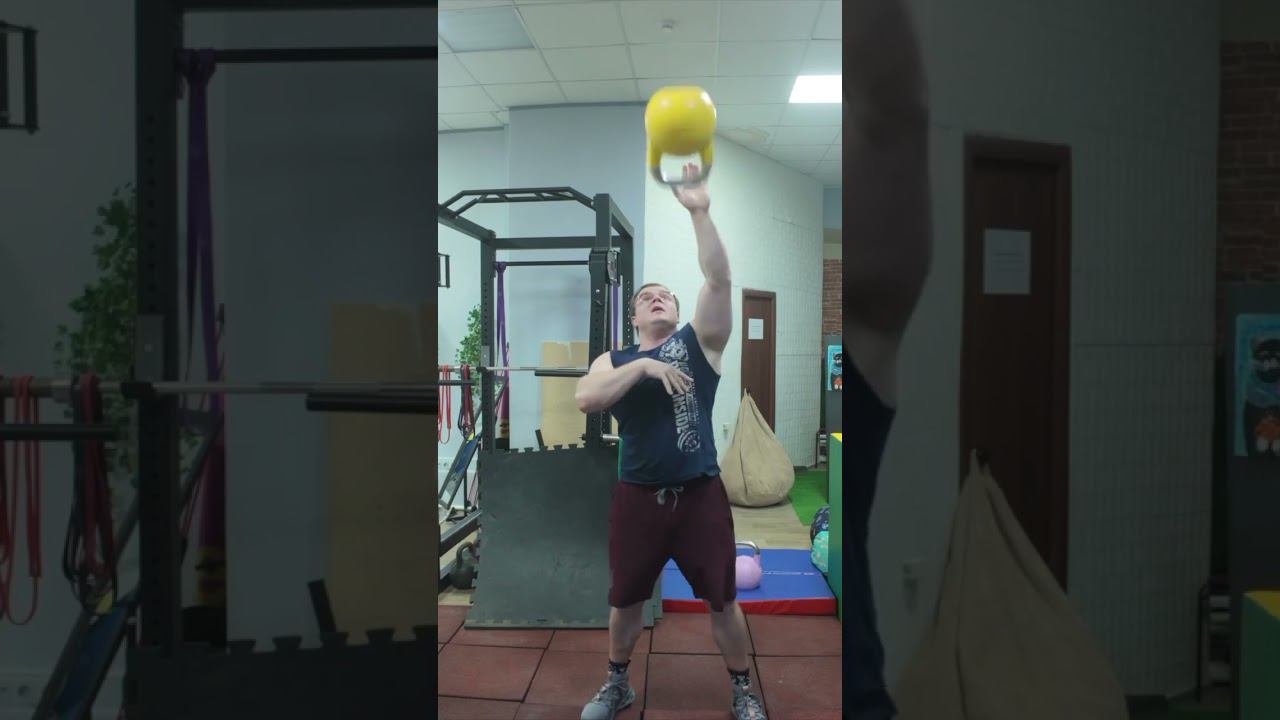 Тройной Простой Бросок Перед собой. Гиря 16кг #powermedic #юршин #гиря смотреть онлайн