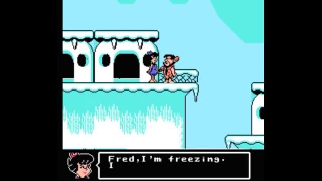 Dendy (Famicom,Nintendo,Nes) 8-bit The Flintstones The Rescue Of Dino and Hoppy Ледяной город