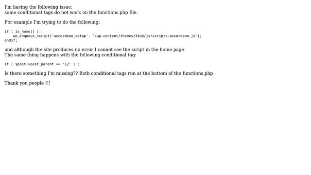 Wordpress: functions.php and conditional tags смотреть онлайн