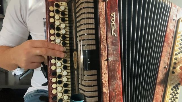 Красивая песня "РОЗА БЕЛАЯ" Учимся играть на баяне (РАЗБОР) смотреть онлайн