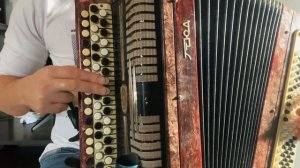 Красивая песня «РОЗА БЕЛАЯ» Учимся играть на баяне (РАЗБОР)