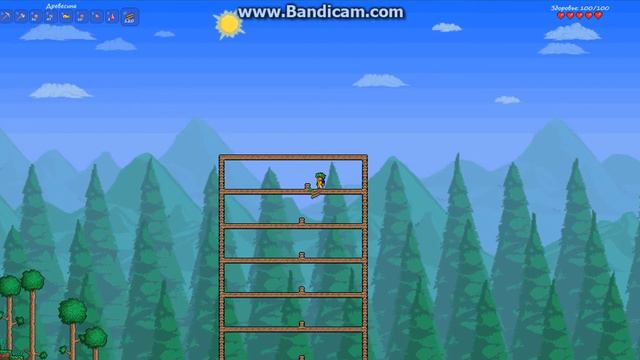 Terraria - Совместное прохождение №2 Тупо.Строим.Дом. HD смотреть онлайн
