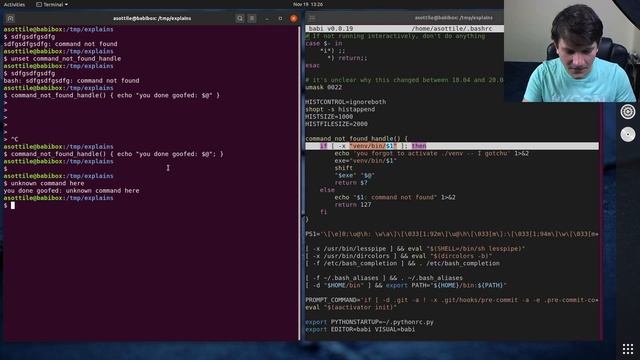 customizing "command not found" (intermediate) anthony explains #157 смотреть онлайн