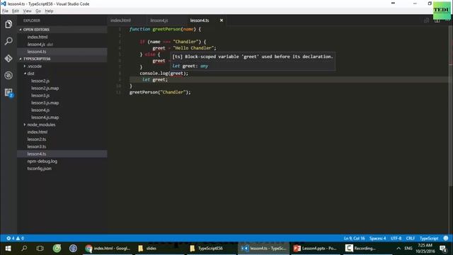 ES6 & TypeScript căn bản - Bài 4: Từ khóa let trong TypeScript смотреть онлайн