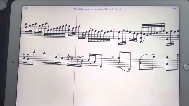 Pachelbel Canon for solo cello or cello duo; Arrangement. Slow piano playback￼￼ practice￼ смотреть онлайн