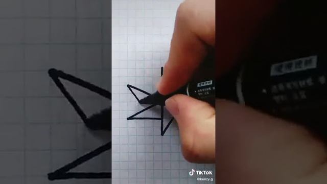 Как нарисовать звезду по клеточкам? смотреть онлайн