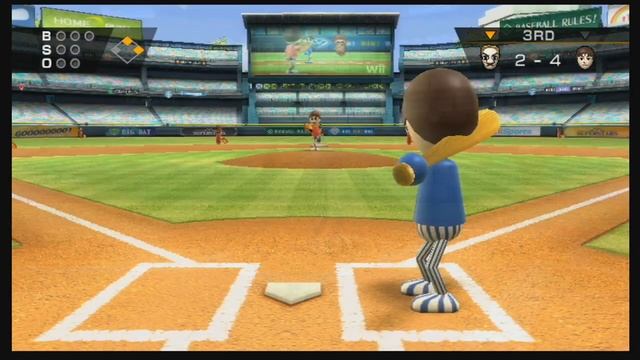 Wii Sports Baseball 2 player смотреть онлайн