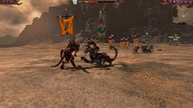 Горгон vs Харибда: Total War Warhammer 3. Immortal Empires. тесты юнитов v 2.4.0 смотреть онлайн