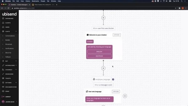 Think Chatbot: Creating a Dual Language Chatbot